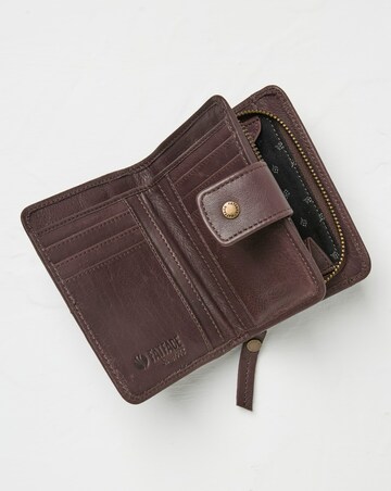 Fatface Etta Leather Foldover Zip Purse