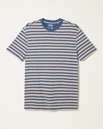 FatFace Variegated Stripe T-Shirt (Regular & Tall) - Denim Blue