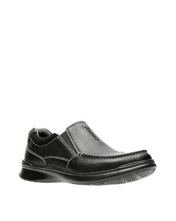 Clarks Cottrell Free Wide Fit Shoe - Black