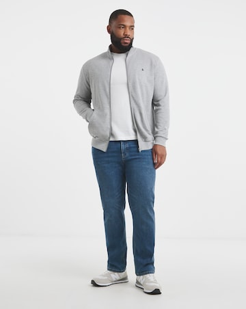 Jack & Jones Paulos Full Zip Sweatshirt - Grey