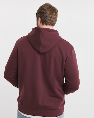 Jack & Jones Caleb Varsity Hoodie - Burgundy
