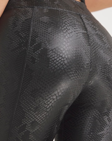 Ann Summers PU Snake Seamed Leggings Black