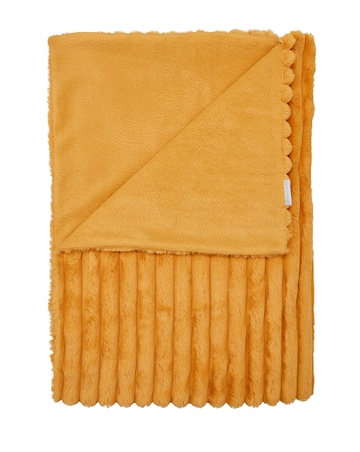 Catherine Lansfield Cosy Ribbed Throw