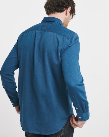 Tommy Hilfiger Long Sleeve Chambray Shirt - Light Blue