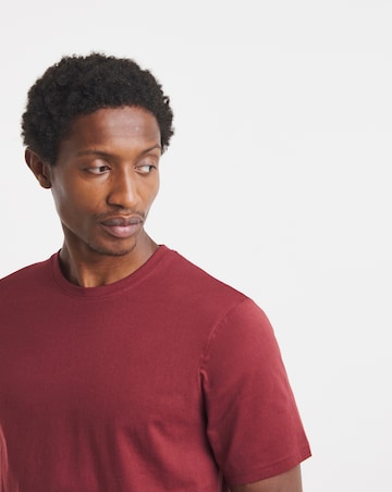 Pure Cotton Crew Neck T-Shirt Long Length-Port