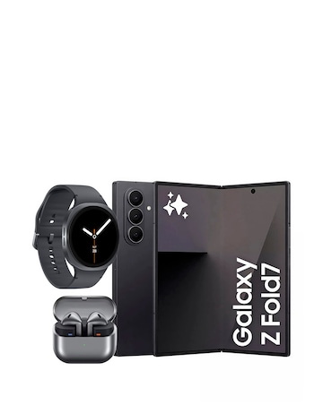 Samsung Z Fold7 256GB 5G Jet Black, Watch8 44mm BT Graphite and Buds3