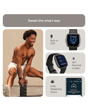 Fitbit Versa 4 Smart Watch - Black