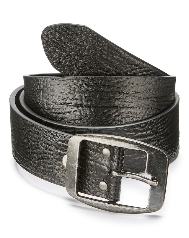 Leather Jeans Belt - Black