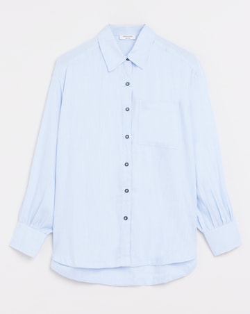 Linen Mix Long Sleeve Shirt