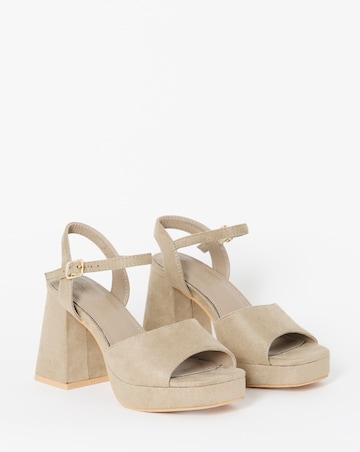 Chacha Platform Heel Sandals - Wide Fit (E)