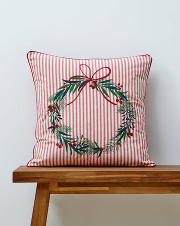 Christmas Wreath Cushion