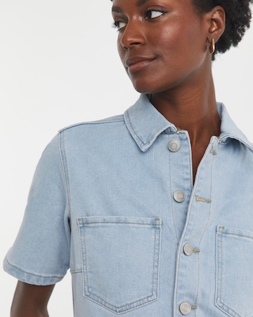 Blue Belted Waist Jumpsuit