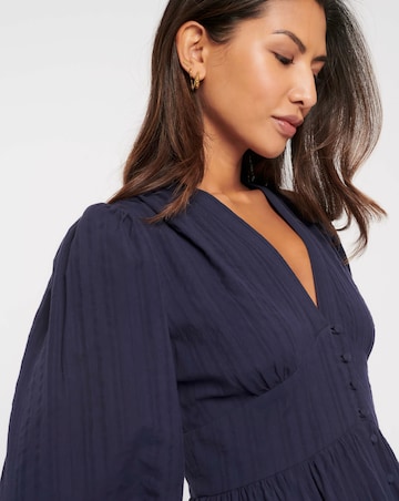 Nobodys Child Navy Starlight Midi Dress