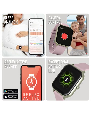 Reflex Active Nexus Lite Silicone Strap Smart Watch - Dusky Pink
