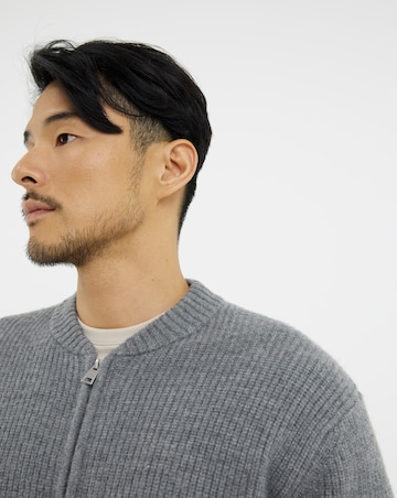 Fisherman Chunky Knitted Bomber