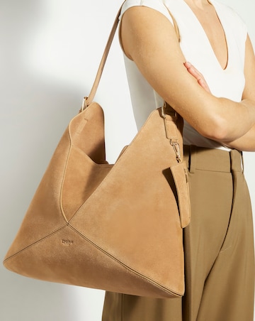 Dune Dearest Real Suede Tote Bag