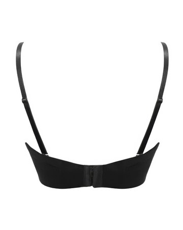 Pour Moi Definitions Longline Strapless Low Back Wired Bra Black