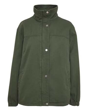 Khaki Relaxed Utility Jacket