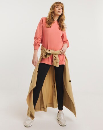 Peach Classic Longline Sweatshirt