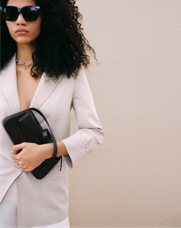 Mango Beige Linen Blazer