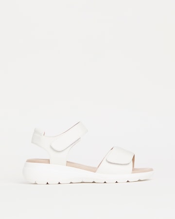 Cushion Walk White Touch and Close Sandal -Extra Wide Fit (EEE)