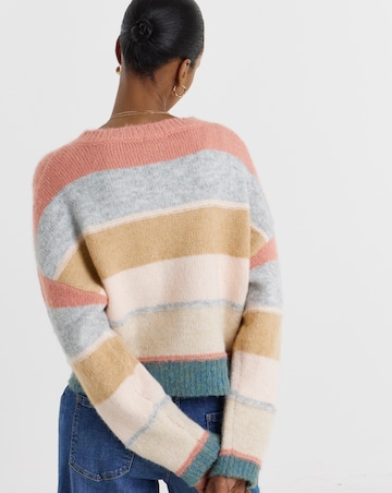 Jdy Cassidy Life L/S O-Neck Stripe Cardigan