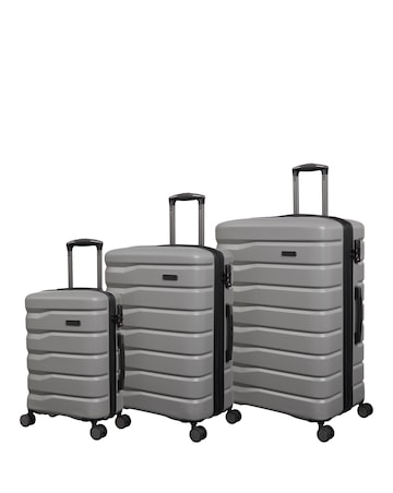 IT Luggage Gravitate 3pc Suitcase Set - Grey