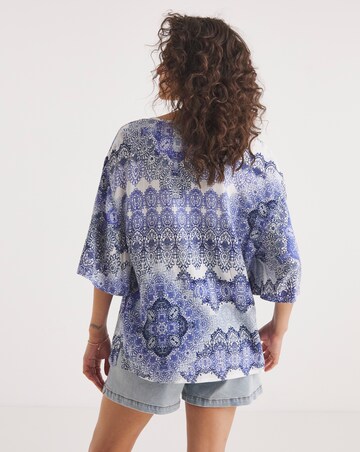 Joe Browns Ibiza Vibes Tassel Tie Boho Crinkle Top