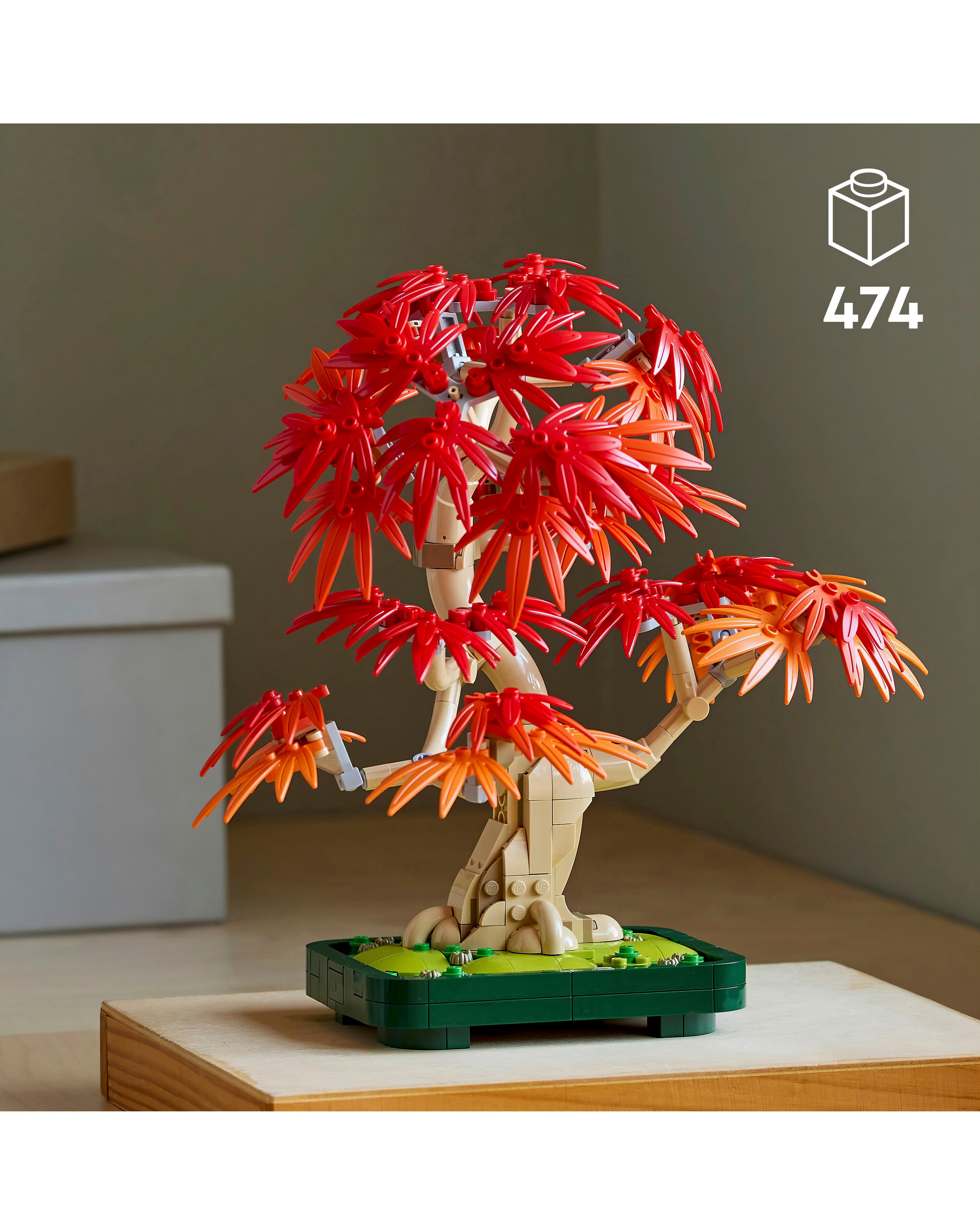 LEGO Botanicals Japanese Red Maple Bonsai Tree Plant Decor