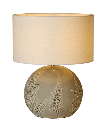 Ceramic Leaf Emboss Table Lamp