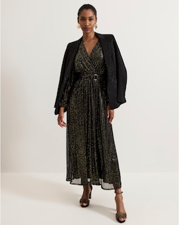 Phase Eight Emre Shimmer Burnout Midi Dress