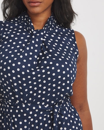 Joe Browns Maisie Polka Dot Midi Aysmmetric Dress