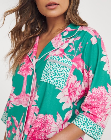 Tropical Button Through Pyjama Set