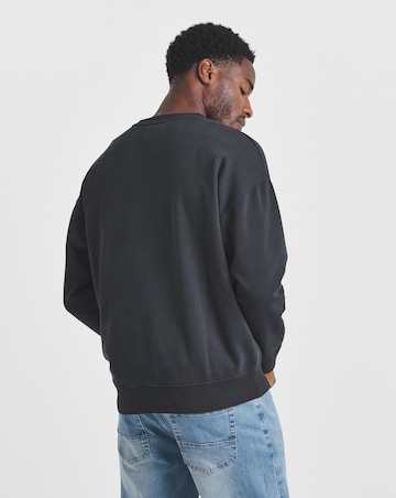 Union Garment Dyed Crew Sweatshirt- Black
