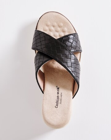 Cushion Walk Crossover Wedge Mule EEE Fit