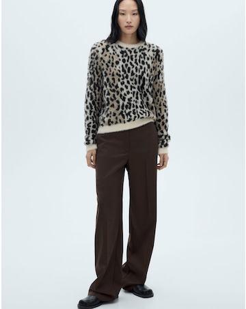 Mango Wild Animal Print Sweater