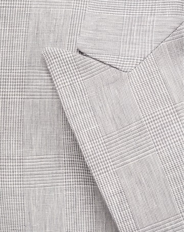 Mango Houndstood Linen Jacket Blazer