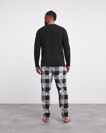 Fleece Check Christmas PJ Set