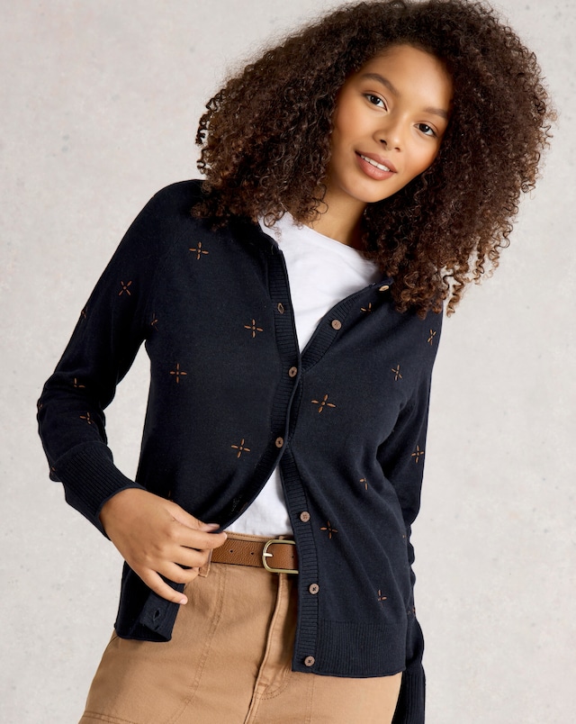 White Stuff Lulu Embroidered Cardigan