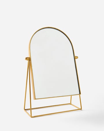 Gold Freestanding Table Top Mirror