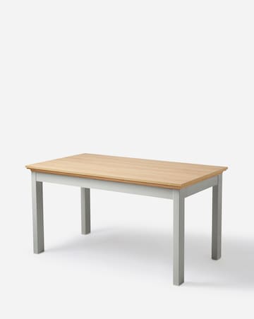 Julipa Ashford Table with 6 Ava Faux Leather Chairs