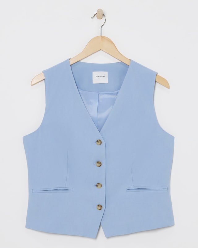 Washed Textured Waistcoat