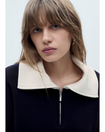 Mango Latas Contrast Collar Sweater