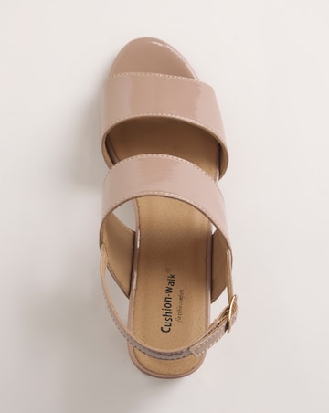 Cushion Walk Block Heeled Sandals E Fit