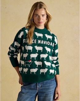Joules Fleece Navidad Sheep Jumper
