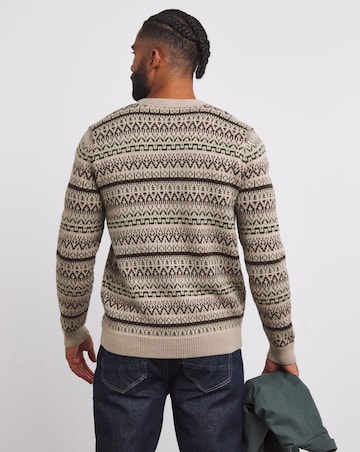 Neutral Fairisle Cardigan