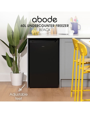 Abode A85UCFZ482E1B 50cm Undercounter Freezer - Black