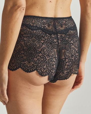 Pretty Secrets Mila Lace Short Knicker Black