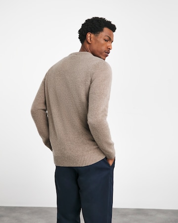 Neutral Lambswool Crew Neck