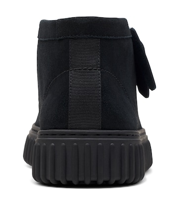 Clarks Suede Torhill Boots - Black